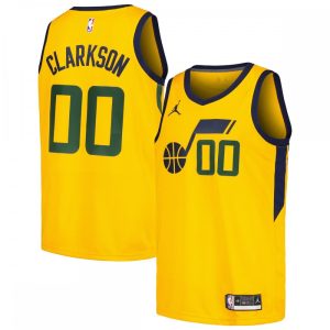 Jordan Clarkson Utah Jazz Jordan Brand Swingman Player Jersey Statement Edition Yellow Glamorous Limited stock! Be quick and grab this must - have jersey to support your team.