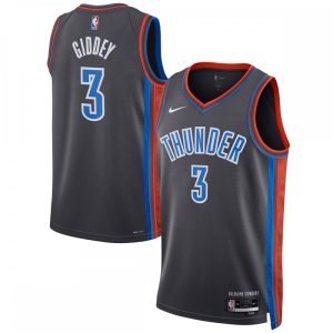 Josh Giddey Oklahoma City Thunder Nike Unisex Exquisite 2022/23 Swingman Jersey City Edition Gray Collector's item! A rare addition to any collection.