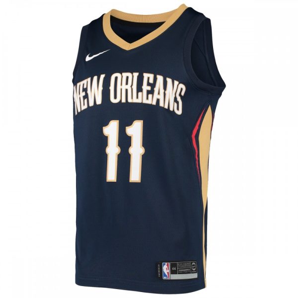 Jrue Holiday New Orleans Pelicans Exceptional Nike Swingman Jersey Navy - Image 2