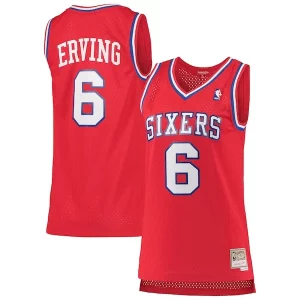 Julius Erving Philadelphia 76ers Women's Amazing 1982/83 Hardwood Classics Swingman Jersey Red Limited stock! Be quick and grab this must - have jersey to support your team.