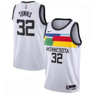 Karl Anthony Phenomenal Towns Minnesota Timberwolves Nike Unisex 2022/23 Swingman Jersey City Edition White Enhance your game - day look! Get this fashionable jersey.