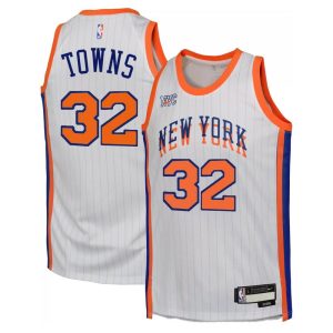 Karl Anthony Towns New York Knicks Nike Unisex 2024/25 Swingman Player Jersey City Glamorous Edition White Time - sensitive! Order now before the deal expires.