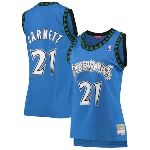 Kevin Garnett Minnesota Superior Timberwolves Women's Hardwood Classics Swingman Jersey Blue Gift idea! Surprise a sports fan with this amazing jersey.