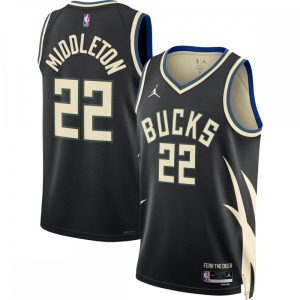 Khris Gorgeous Middleton Milwaukee Bucks Jordan Brand 2022/23 Statement Edition Swingman Jersey Black Experience luxury! Order this high - end jersey.
