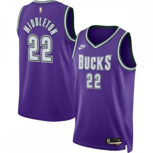 Khris Middleton Milwaukee Bucks Nike 2022/23 Stunning Swingman Jersey Purple Classic Edition Designed for performance! Get this functional jersey.