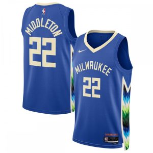 Khris Middleton Milwaukee Bucks Nike Unisex 2022/23 Swingman Jersey City Edition Royal Superior For the true fans! Secure this authentic jersey now.