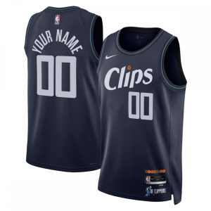 LA Clippers Nike Unisex 2023/24 Superior Custom Swingman Jersey Navy City Edition Collectors