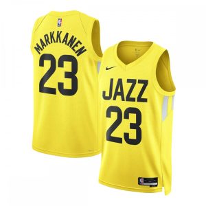 Lauri Markkanen Utah Jazz Nike Unisex Swingman Jersey Icon Premium Edition Gold Proven quality! Invest in this reliable jersey.