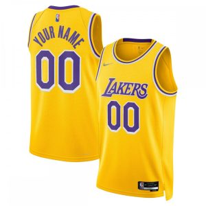Los Angeles Lakers Nike 2021/22 Sophisticated Diamond Swingman Custom Jersey Icon Edition Gold Best - selling! Order this popular jersey before it's out of stock.