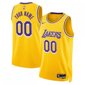 Los Angeles Lakers Nike Unisex 2022/23 Swingman Custom Jersey Gold Notable Icon Edition Trending now! Grab this hot jersey while you can.