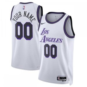 Los Angeles Lakers Nike Unisex Prime 2022/23 Swingman Custom Jersey City Edition White Sports fans