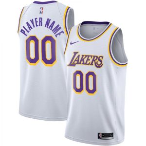 Los Angeles Lakers Nike Youth Swingman Custom Top - notch Jersey White Association Edition Authentic look! Wear this genuine jersey.