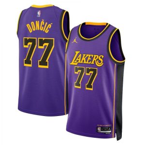 Los Angeles Lakers Unisex Jordan Brand Statement Edition Swingman Jersey Alluring Purple Luka Dončić Fan favorite! Join thousands who love this premium jersey.