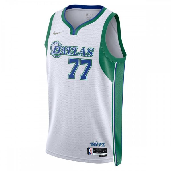 Luka Doncic Dallas Mavericks Nike 2021/22 Premium Swingman Jersey City Edition White - Image 2