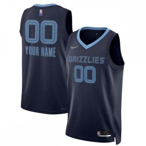 Memphis Grizzlies Nike 2021/22 Diamond Swingman Custom Jersey Icon Edition Stunning Navy New arrival! Check out this fresh and exciting jersey.