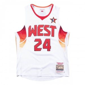 Men's All Star West 2009 Impressive Kobe Bryant #24 White Hardwood Classics Jersey Sports fans
