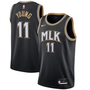 Men's Atlanta Hawks Trae Young Nike Black 2020/21 Marvelous Swingman Jersey City Edition Limited edition! Don't miss your chance to own this unique jersey.