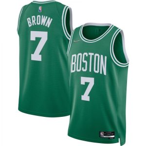 Men's Boston Celtics Jaylen Brown #7 Green 2021/22 Diamond Swingman Jersey Icon Premium - grade Edition High - demand item! Order this sought - after jersey immediately.