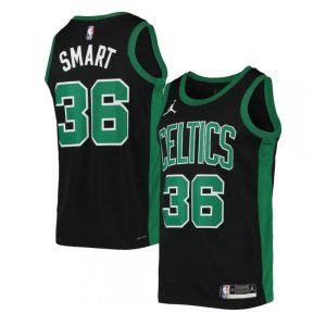 Men's Boston Celtics Marcus Smart #36 Jordan Black&Green 2020/21 Swingman Jersey Statement Edition Prime Designed for performance! Get this functional jersey.