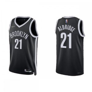 Men's Brooklyn Nets Enchanting LaMarcus Aldridge #21 Nike Black 2021 Swingman NBA Jersey Icon Edition Limited edition! Don't miss your chance to own this unique jersey.