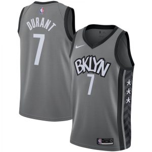 Men's Brooklyn Nets Kevin Durant #7 Nike Unique Gray 2020/21 Swingman Jersey Statement Edition Limited stock! Be quick and grab this must - have jersey to support your team.