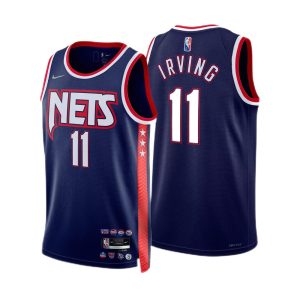 Men's Brooklyn Nets Kyrie Irving #11 Navy 2021/22 Swingman Terrific Jersey City Edition Experience luxury! Order this high - end jersey.