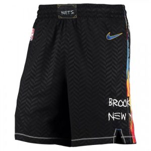 Men's Brooklyn Nets Nike Black 2020/21 Alluring Swingman Shorts City Edition Join the elite! Get this exclusive jersey.