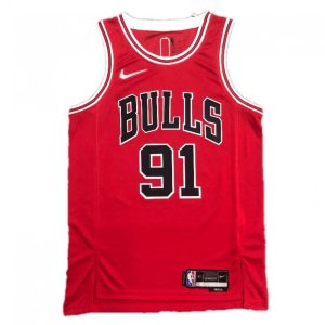Men's Chicago Bulls Dennis Rodman #91 Nike Red 2021 Swingman NBA Jersey Icon Edition Striking Perfect fit! Order this comfortable jersey.