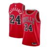Men's Chicago Bulls Lauri Markkanen #24 Nike Exquisite Red 2021 Swingman NBA Jersey Icon Edition High - demand item! Order this sought - after jersey immediately.