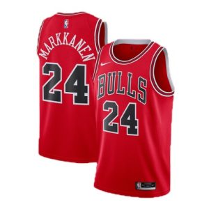 Men's Chicago Bulls Lauri Markkanen #24 Nike Exquisite Red 2021 Swingman NBA Jersey Icon Edition High - demand item! Order this sought - after jersey immediately.