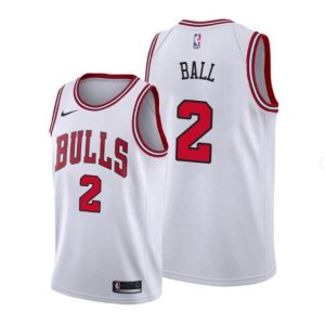 Men's Chicago Bulls Lonzo Ball #2 Nike White Swingman Jersey Association Edition Striking High - demand item! Order this sought - after jersey immediately.