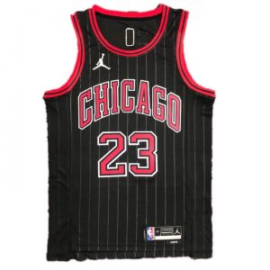 Men's Chicago Bulls Michael Jordan #23 Nike Black Swingman NBA Jersey Top - notch Statement Edition Proven quality! Invest in this reliable jersey.
