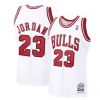 Men's Chicago Bulls Michael Jordan #23 Throwback White 1997 98 Hardwood Classics Glamorous Player Jersey Perfect fit! Order this comfortable jersey.