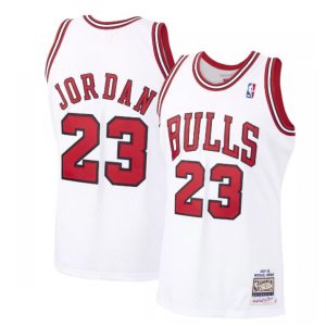 Men's Chicago Bulls Michael Jordan #23 Throwback White 1997 98 Hardwood Classics Glamorous Player Jersey Perfect fit! Order this comfortable jersey.