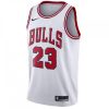 Men's Chicago Bulls Michael Jordan #23 White Premium - grade Replica Swingman Jersey Association Edition Proven quality! Invest in this reliable jersey.