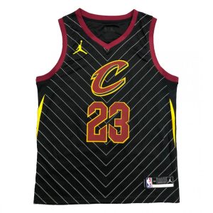 Men's Cleveland Cavaliers Lebron James #23 Premium Jordan Black Swingman Jersey Statement Edition Fan favorite! Join thousands who love this premium jersey.