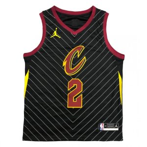 Men's Cleveland Superior Cavaliers Kyrie Irving #2 Jordan Black Swingman Jersey Statement Edition For the true fans! Secure this authentic jersey now.