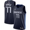 Men's Dallas Marvelous Mavericks Luka Doncic #77 Jordan Navy 2020/21 Swingman Jersey Statement Edition Collector's item! A rare addition to any collection.