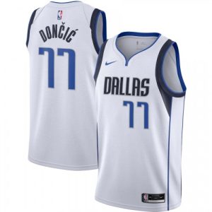 Men's Dallas Mavericks Luka Doncic #77 Nike White 2020/21 Swingman Jersey Association Sophisticated Edition Team spirit! Show it off with this awesome jersey.