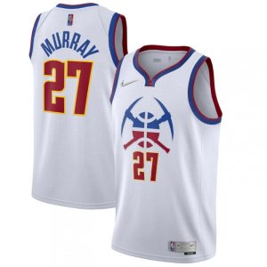 Men's Denver Nuggets Jamal Murray #27 Nike White Alluring 2020/21 Swingman Player Jersey – Earned Edition Customizable! Personalize this great jersey.