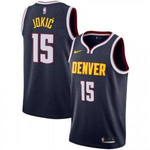 Men's Denver Nuggets Nikola Jokic #15 Alluring Nike Navy Swingman Jersey Icon Edition Exclusive design! Own a jersey like no other.