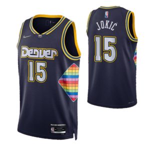 Men's Denver Nuggets Nikola Jokić #15 Nike Navy 2021/22 Swingman NBA Jersey Unique City Edition For a short time only! Don't miss out on this fantastic jersey.