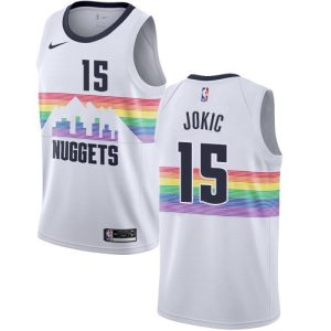 Men's Denver Nuggets Nikola Jokic #15 Nike White Swingman Player Glamorous Jersey – City Edition For a short time only! Don't miss out on this fantastic jersey.