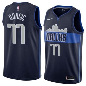 Men's Distinguished Dallas Mavericks Luka Doncic #77 Nike Navy Swingman Jersey Limited edition! Don't miss your chance to own this unique jersey.