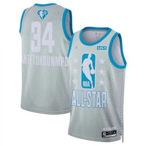 Men's Giannis Antetokounmpo Admirable #34 Jordan Brand Gray 2022 NBA All Star Game Swingman Jersey Exclusive design! Own a jersey like no other.