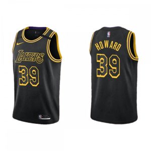 Men's Glamorous Los Angeles Lakers Dwight Howard #39 Nike Black Swingman NBA Jersey City Edition Collectors