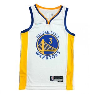 Men's Golden State Premium Warriors Jordan Poole #3 White 2021/22 Swingman NBA Jersey Association Edition Collector's item! A rare addition to any collection.