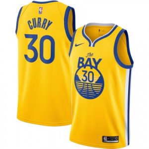 Men's Golden State Warriors Stephen Curry #30 Nike Gold Prime Finished Swingman Jersey Statement Edition Join the elite! Get this exclusive jersey.