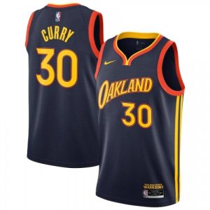 Men's Golden State Warriors Stephen Curry #30 Nike Navy 2020/21 Swingman Jersey City Edition Notable Sports fans