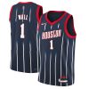 Men's Houston Rockets John Exquisite Wall #1 Nike Navy 2021/22 Swingman Jersey City Edition Join the elite! Get this exclusive jersey.
